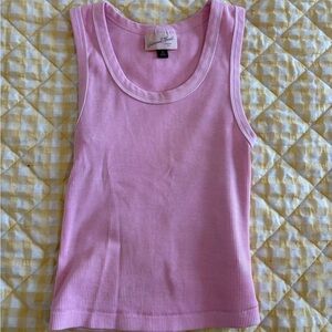 Universal Thread Light Pink Ribbed Tank Top